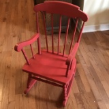 Wooden Painted Children’s Rocking Chair