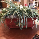 Artificial Plant in Metal Footed Planter