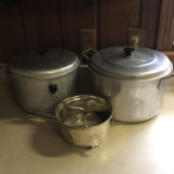 Lot of Large Pots & Sifter