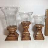 Lot of Candle Holders on Pedestals