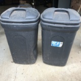 Pair of Garbage Cans