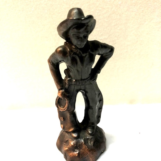 Metal Cowboy Figurine