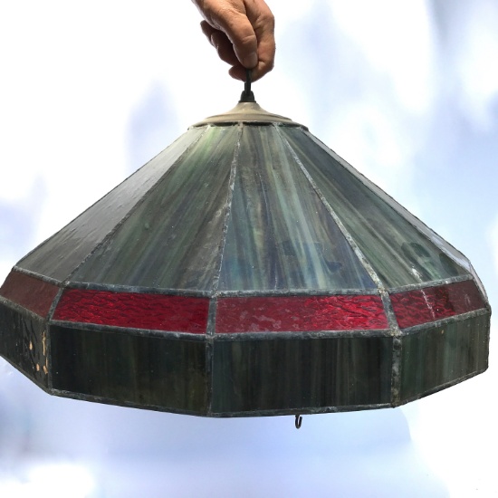 Impressive Stained Glass Shade 20” wide
