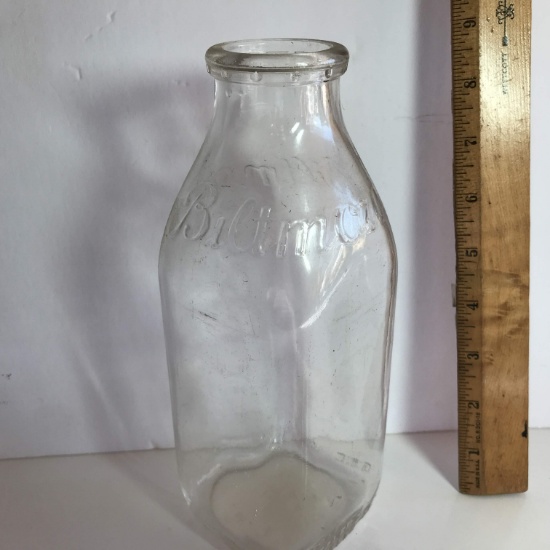 Biltmore Glass Milk Bottle