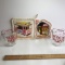 Lot of Rice-A-Roni Promotional Pyrex Measuring Pitchers, Hot Plate & Pot Holder