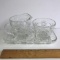 Pressed Glass Creamer & Sugar Set