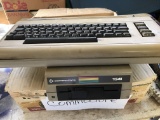 Vintage Commodore Computer Single Floppy Disk with Keyboard