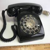 Vintage Black Rotary Dial Desk Phone