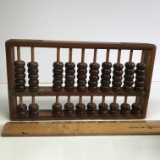Vintage Abacus with Brass Trim