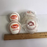 Set of 4 Promotional Baseballs