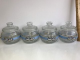 Set of 5 Goose Glass Jars with Lids