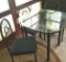 Metal and Glass Bistro Set