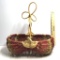 Vintage Buttocks Basket with Handle