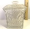 Heavy Crystal Canister with Lid