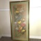 Oriental Print Matted and Framed in Gilded Bamboo Frame