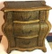 Wicker Covered Wooden 3 Drawer Side Table/ Nightstand