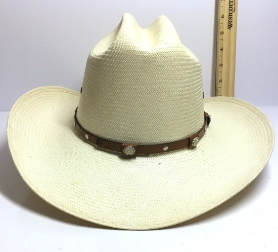 Stetson Straw Hat Size 6-7/8
