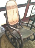 Bentwood Rocking Chair with Cane Back