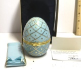 Porcelain Musical Egg Box by Valerie