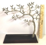 Metal and Wood Jewelry Hanging Tree