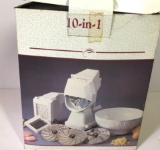 10 in 1 Hand Crank Food Processor. NIB.