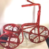 Wicker Tricycle Plant Stand