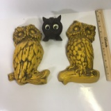 Lot of Vintage Decorative Owls