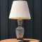 Vintage Crystal Lamp with Crystal Finial & Shade