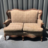 Victorian Love Seat with Beautiful Carvings