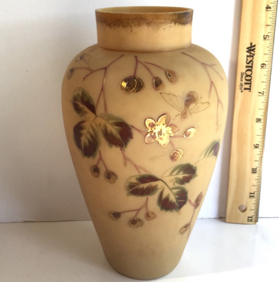 Oriental Vase with Floral Gilt Design