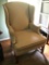 Clayton Marcus Wingback Chair with Wooden Legs