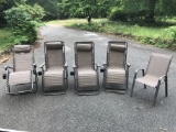 Awesome Lot of Reclining Outdoor Chairs with Cup Holders & Arm Chair - Never Used