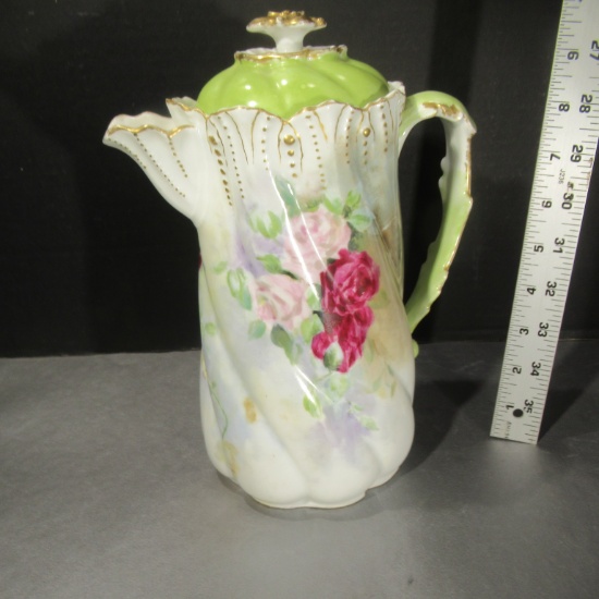 Vintage Chocolate Pot by Alfred Lanternier Limoges France