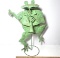 Metal Green Frog Yard Ornament