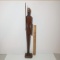 Tall Wood Warrior Statue