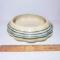 Vintage Mid Century Striped Ceramic Planter Bowl