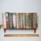 Vintage Wood Book Holder with Vintage Books