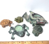 Decorative Frog and Turtle Lot