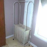 Rolling Three Compartment Laundry Unit