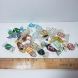 Large Lot of Art Glass Wrapped Candies