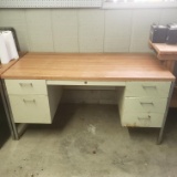 Vintage Metal Desk