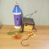 Bird House and Outdoor Wire Décor Lot
