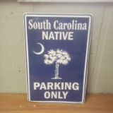 Metal South Carolina Sign
