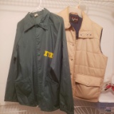 Vintage Men’s Army Jacket and Puffy Vest