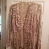 Beige Lace Evening Mother of the Bride Dress