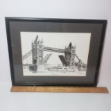 Tower Bridge Original Pen and Ink Sketch