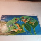 Frog Friends Original Oil on Canvas