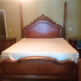 Kathy Ireland Home King Size Wood Bed Frame