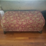 Red & Gold Large Ottoman
