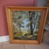 1980 Path Through Trees Original Signed 